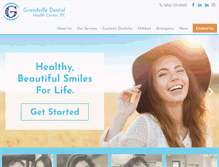 Tablet Screenshot of grandvilledental.com